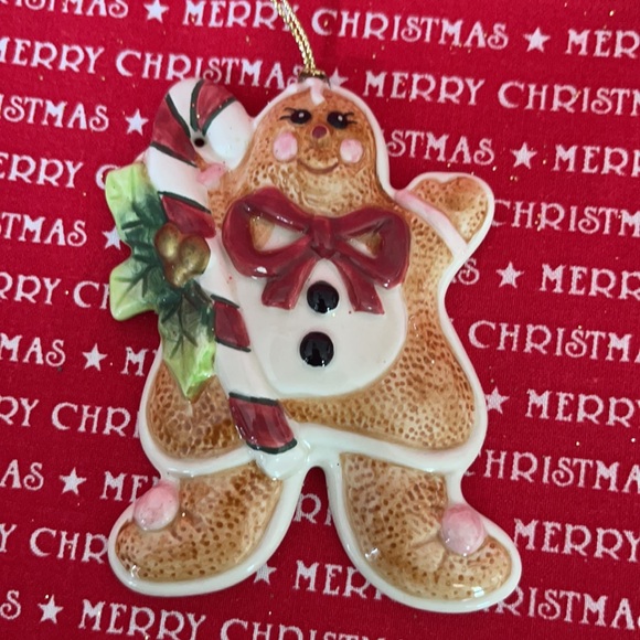 Fitz & Floyd Gingerbread Man Candy Cane ornament - Picture 5 of 5